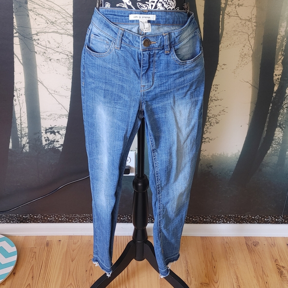 Life in Progress Rough Hem Jeans